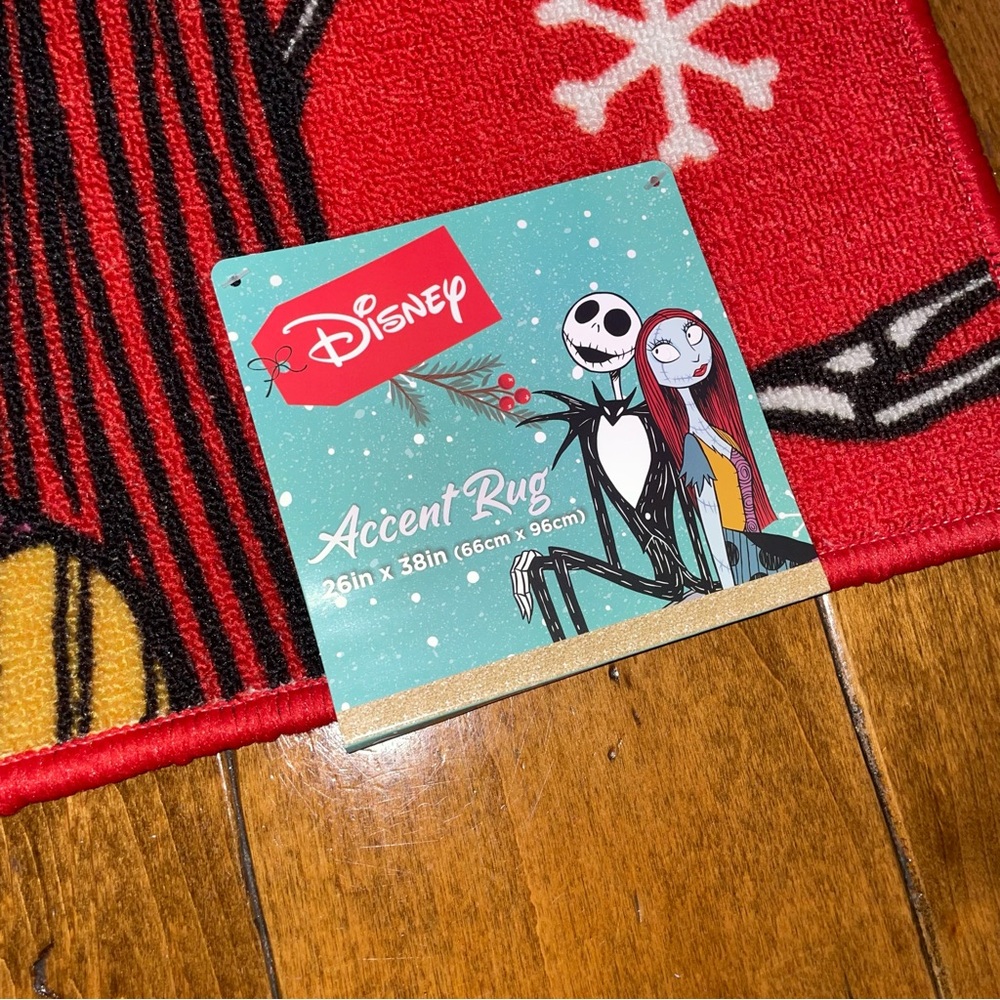 🖤♥️ JACK AND SALLY CHRISTMAS ACCENT RUG ♥️🖤 - Picture 3 of 3